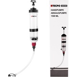 TECPO Handpumpe 1500 mL Motor Öl Getriebeöl Kühlerfrostschutz Hinterachsöl Absaugpumpe Umfüll Pumpe Ölabsaugpumpe Öl absaugen einfüllen