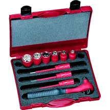 intercable tools Umschaltknarre 3/8 Zoll 3-tlg.