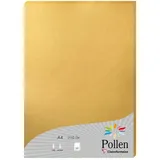 Pollen 10x Packung mit 25 Blatt Pollen A4 210x297 210g/m2 - Gold 24390C