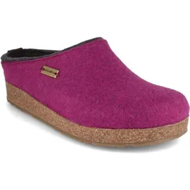 HAFLINGER Grizzly Kris Filzpantoffel Hausschuh Filzclog Maulbeere, Gr.38 - 38 EU