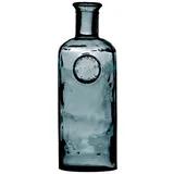 WESTCRAFT Massive Flaschenvase (Dickes Glas) Malea aus recyceltem Glas 2,3L | Bottle Vase für Blumen-Arrangements, Tischdekoration, Deko - Blumen Vase aus mehrschichtigem Quarzglas (Saphir)