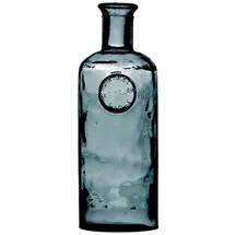 WESTCRAFT Massive Flaschenvase (Dickes Glas) Malea aus recyceltem Glas 2,3L | Bottle Vase für Blumen-Arrangements, Tischdekoration, Deko - Blumen Vase aus mehrschichtigem Quarzglas (Saphir)