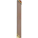 FLOORDIREKT Akustikpaneel in Holzoptik - Ermöglicht eine angenehme Raumakustik - In verschiedenen Farben erhältlich - Red Oak - 275 x 27 cm