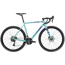 Bianchi Zolder Pro GRX 600 2x11 - Carbon Gravel Bike 2023 | celeste CK16-purple rainbow - 54 cm