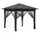 vidaXL Gazebo 2,6 x 2,6 m inkl. 4 Seitenteile Hellgrau/Anthrazit