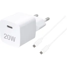 Vivanco Super Fast Charger Set, Power Delivery 3.0, Schnellladegerät inkl. USB-Type-C(TM) Kabel, 20W