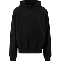 URBAN CLASSICS Jacquard Velvet Oversized Kapuzenpullover Black M
