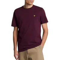Lyle & Scott Plain Kurzarm-t-shirt - Burgundy - S