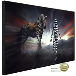 papermoon Infrarotheizung »EcoHeat - Surreale Zebrafrau«, Matt-Effekt - bunt