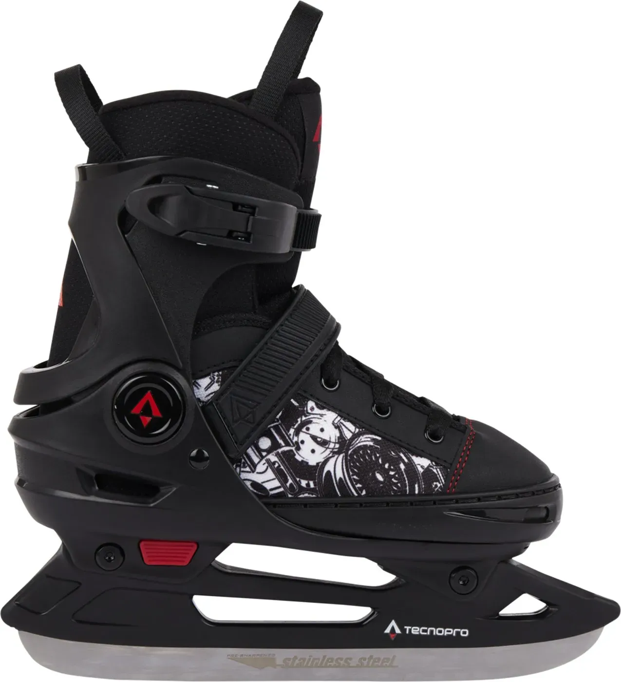 TECNOPRO Ju.-Eishockey-Schuh Alpha Soft 2.0, BLACK / RED, 33
