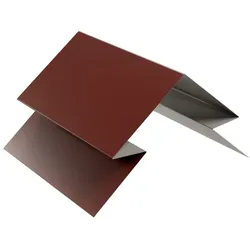 Verbindungsstück für selbstentlüftenden First | Stahl 0,5 mm | Beschichtung 25 μm | RAL 8012 Rotbraun