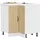 vidaXL Eckunterschrank Lucca 75,5 x 0 x 0 cm Braun