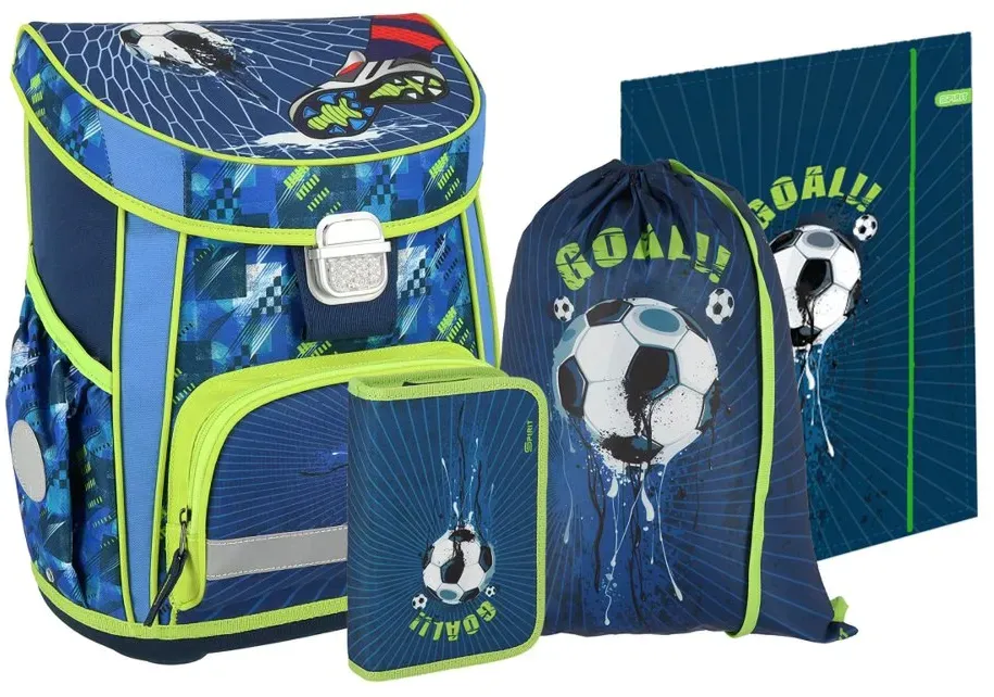 Spirit VISION Schulranzen Set FOOTBALL-GOAL, 4-teilig