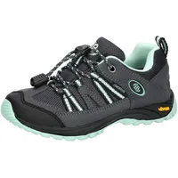 Brütting Ohio Low Trekking-& Wanderhalbschuhe, anthrazit/mintgrün, 25 EU