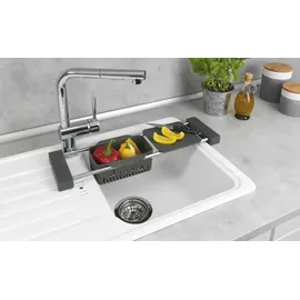 Wenko Spülen-Caddy Cami 43,5 x 8 x 14 cm Grau