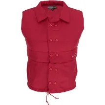 E.COOLINE PowerVital Kühlweste Unisex - Erwachsene mit Nierenschutz-120-126 cm Brustumfang-Rot - 3XL