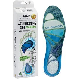 SIDAS Cushioning Gel Memory Einlegesohlen 1 St Blau/Schwarz 44-45