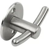 Siro Mantelhaken Piletas Breite 64 mm, Höhe 42 mm, Edelstahl gebürstet