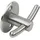Siro Mantelhaken Piletas Breite 64 mm, Höhe 42 mm, Edelstahl gebürstet