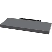 Woltu Wandboard Bücherregal 110 x 22,9 x 3,8 cm Dunkel Grau