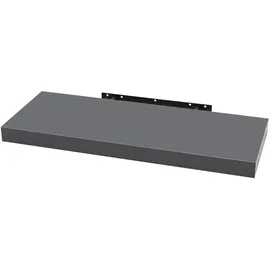 Woltu Wandboard Bücherregal 110 x 22,9 x 3,8 cm Dunkel Grau
