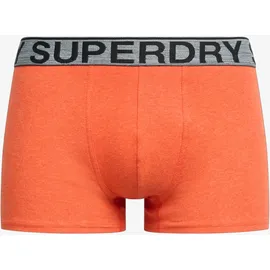 Superdry Herren 3er Pack Boxershorts Marke orange, grau, schwarz, L