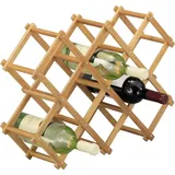 Zeller Present Weinregal Bamboo aus hochwertigem Bambus, beige