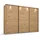 Rauch Schwebetürenschrank OTELI 278 x 233 x 68 cm Beige/Braun