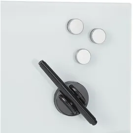 Relaxdays Glas-Magnetboard weiß