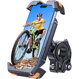 LuxusKollektion Smartphone-Halterung Handyhalterung Fahrrad Lenker AntiShake Smartphone Schwarz schwarz