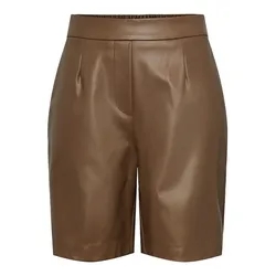Nicole High Taille Shorts - Fossil - PIECES