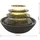 Dehner Polyresin-Zimmerbrunnen Hoku, mit LED-Beleuchtung, ca. H16,5 cm, dunkelgrau