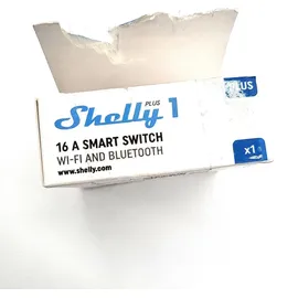 Shelly Plus 1 | Wlan & Bluetooth Smart Relais Schalter - 16A | Trockenkontakt | Lichtschalter | Hausautomation | Kompatibel mit Alexa & Google Home | iOS Android App | Kein Hub erforderlich
