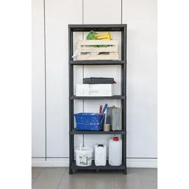 Toomax Steckregal Kunststoff 180 x 80 x 40 cm schwarz