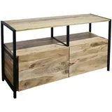 SAM OUTILLAGE Sideboard Kommode Akazie 110x35x65 cm naturfarben Nagar III