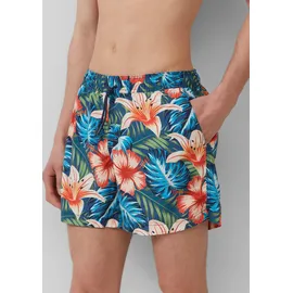 s.Oliver Badeshorts mit All-Over-Print Blau XL