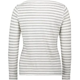 Betty & Co Ringelshirt Weiß/Grau XL
