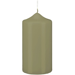 Kopschitz Kerzen 8 Stumpen Kerzen Spitzkopf Antik Grün 250 x Ø 60 mm