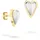 Liebeskind Berlin Ohrstecker Metal Heart Bicolor Gold/Silber 1,5 cm