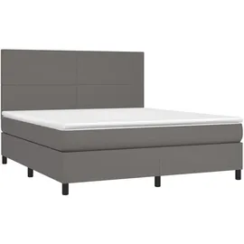 vidaXL Boxspringbett 160 x 200 cm Grau