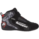 Motorradschuhe Schwarz/Grau Weiß/Rot 38