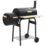 vidaXL Klassischer Holzkohlegrill BBQ Smoker 45365