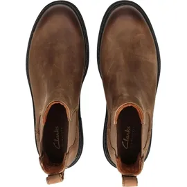 CLARKS Leder-Chelsea-Boots in Hellbraun | Gr.: 37,5