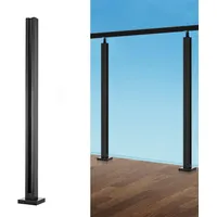 Vevor Glasklemme, 90 cm hohe Glasgeländerhalterung für 0,9–1,2 cm