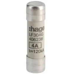 Hager LF304G Zylindersicherungen für industrielle Anwendungen 10x38mm gG 4A 500V AC 120kA