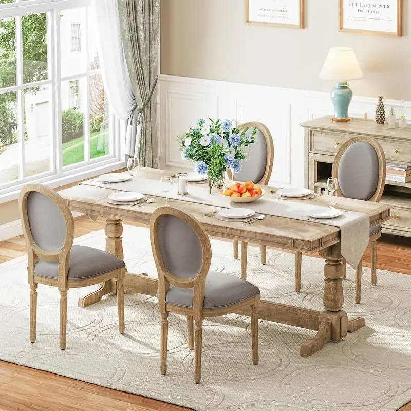Ckaff Esszimmerstühle, Set mit 2 Stück, Küchenstühle, Terrassen-Lesestühle, Polsterstuhl mit runder Rückenlehne, Wohnzimmerstuhl, Ankleidetischstühle, Schreibtischstühle für Schlafzimmer, Küche, Esszimmer