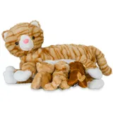 Familienkuscheltier - Katzenmutter mit Kätzchen