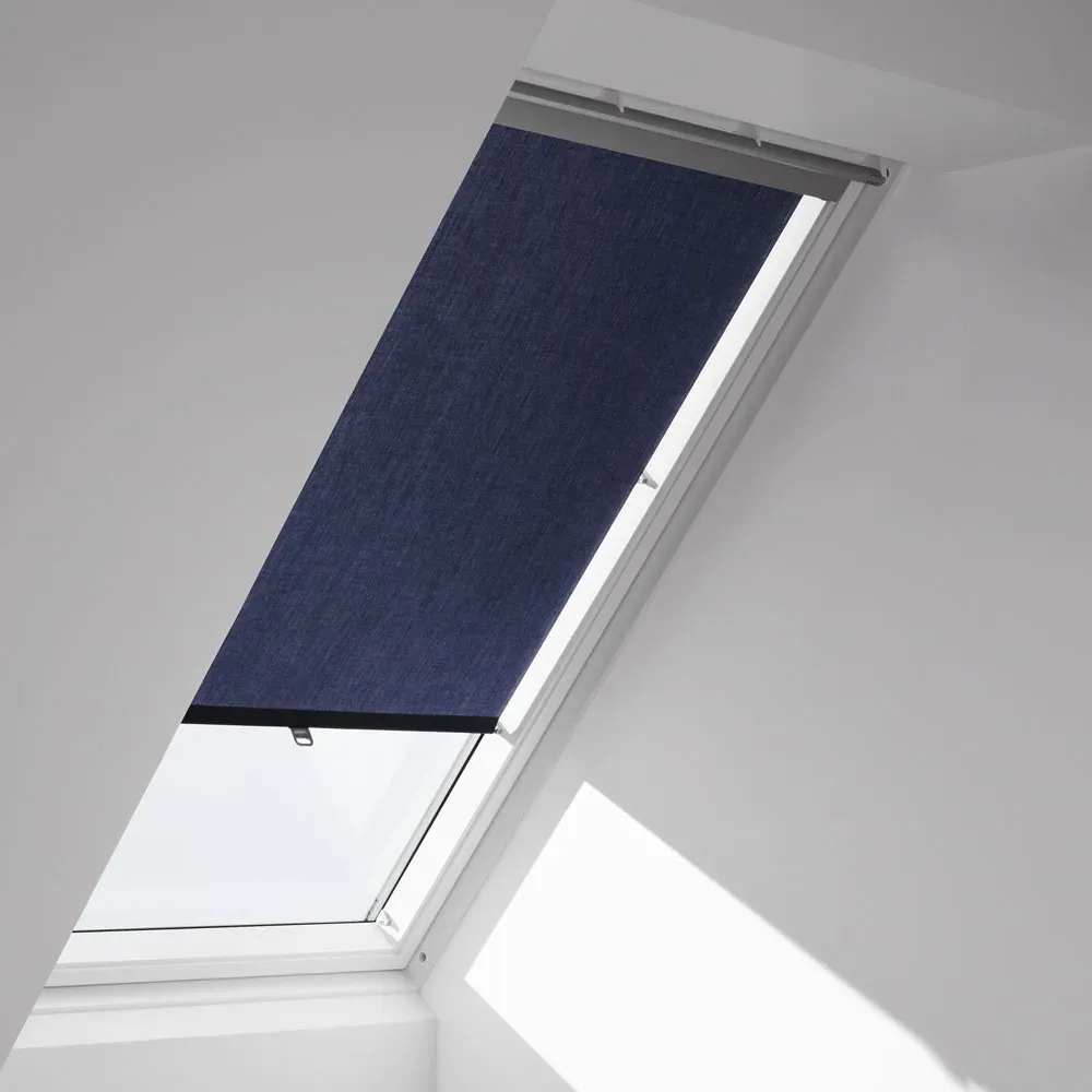 VELUX Rollo Haltekrallen RHU 100 9050 Dunkelblau, Schiene alu