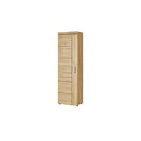 Höffner Garderobenschrank holzfarben ¦ Maße (cm): B: 58 H: 195 T: 37,4