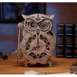 PICARESQUE Rokr 3D-Holzpuzzle Mechanische Uhr Bausatz,3D Holzpuzzle für Erwachsene,Schreibtischdekoration Geschenk für Männer Frauen(LK503)